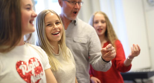Sånglektion på kulturskolan.