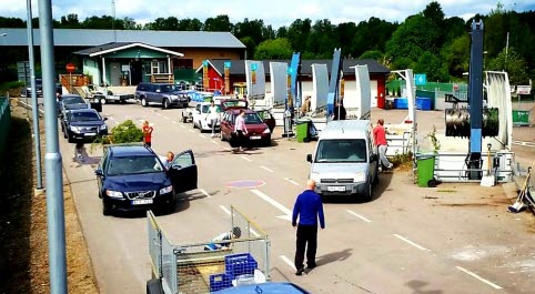 Vy över återvinnignscentralen
